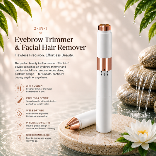 FlawlessTouch 2-in-1 Facial Hair Remover & Eyebrow Trimmer